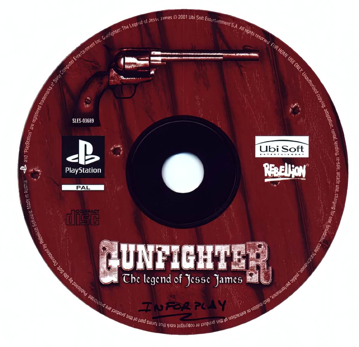 Лицензионный диск Gunfighter The Legend of Jesse James для PlayStation